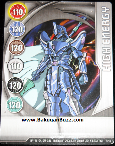 High Energy 6 48 Bakugan 1 48 Card Set